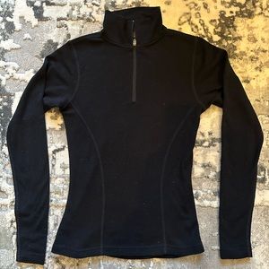 Smartwool 1/4 Zip Long Sleeve Top 100% Merino Wool XS